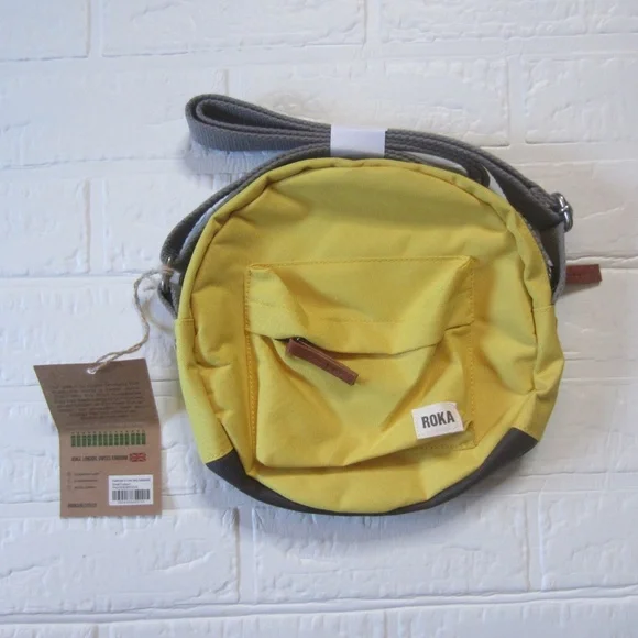 NWT ROKA PADDINGTON CROSSBODY BAG IN CUSTARD - Size Small/medium - Picture 2 of 6